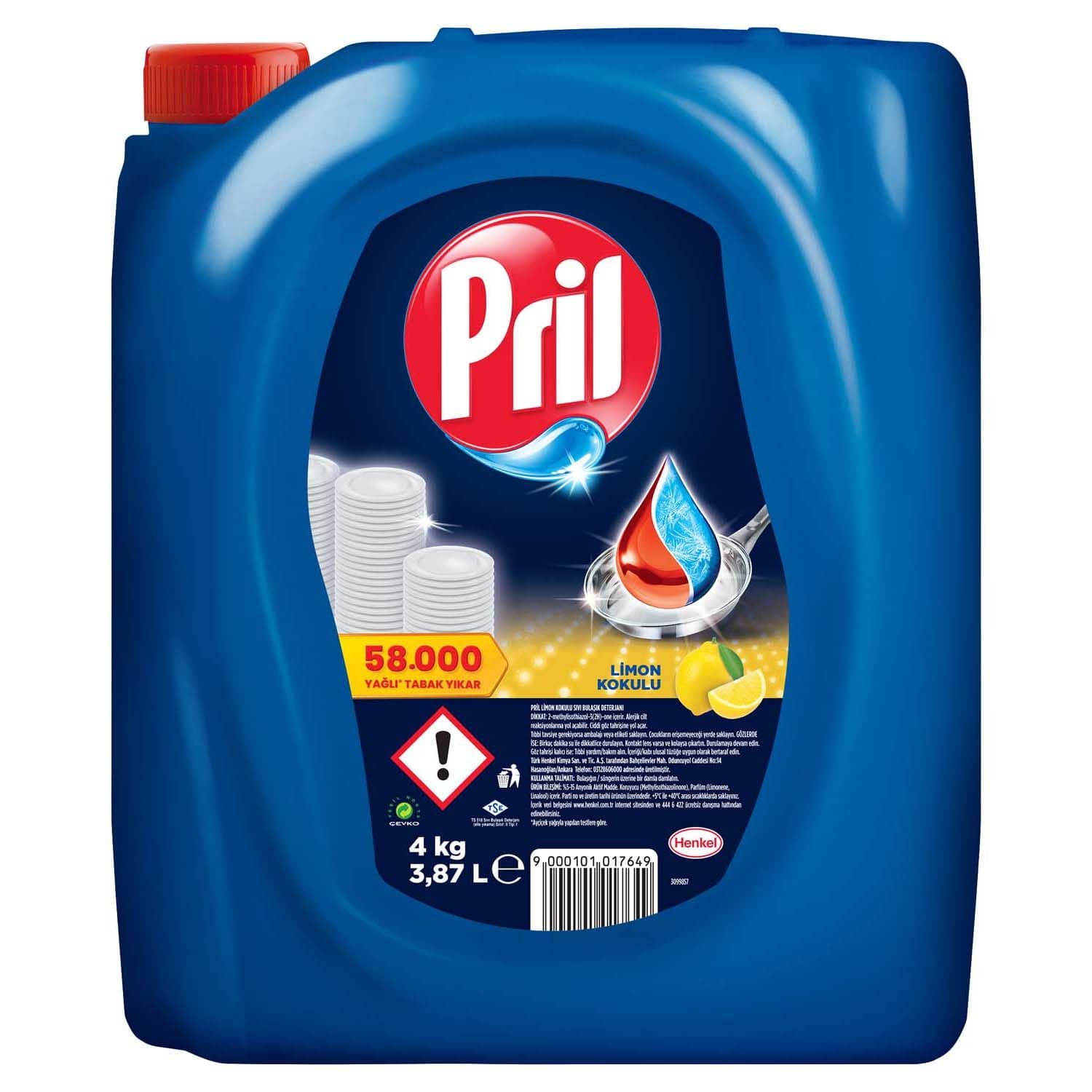 Pril Sıvı 4 kg Limon