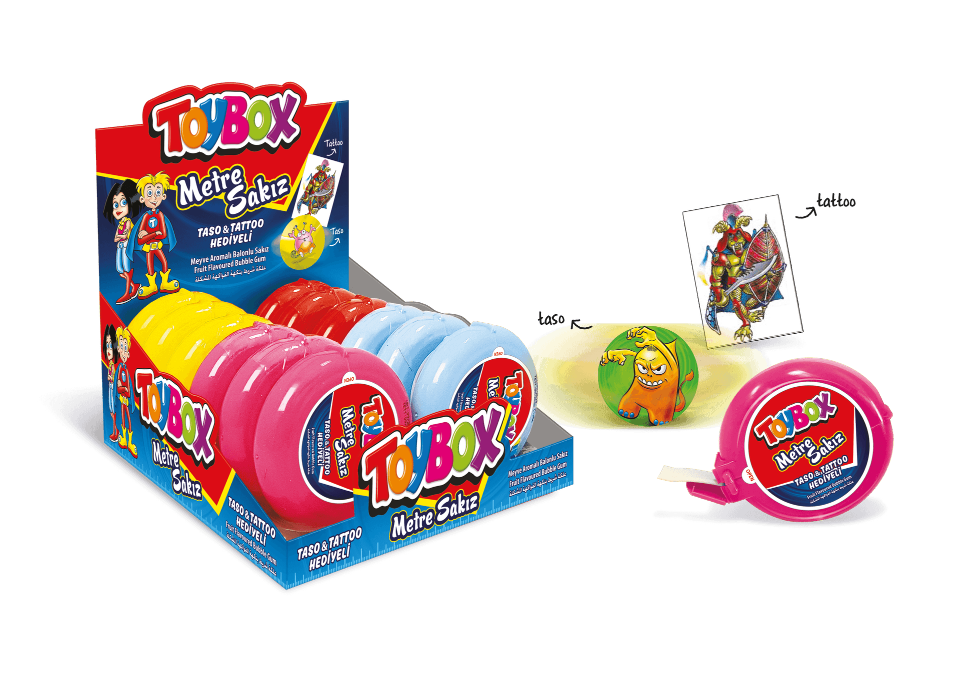 Toybox Metre Sakız 35 g 12'li