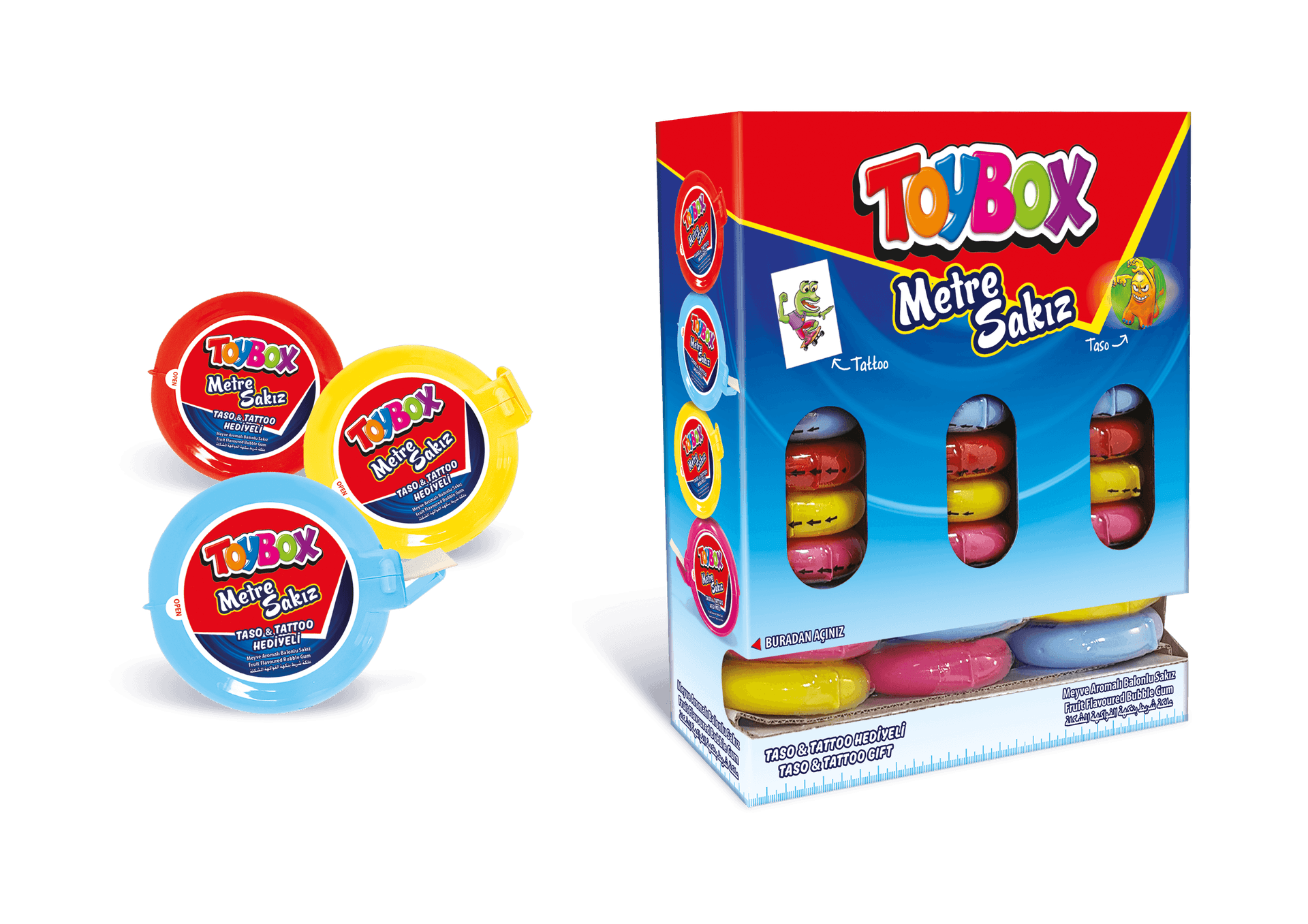 Toybox Metre Sakız 35 g 36'lı Stand