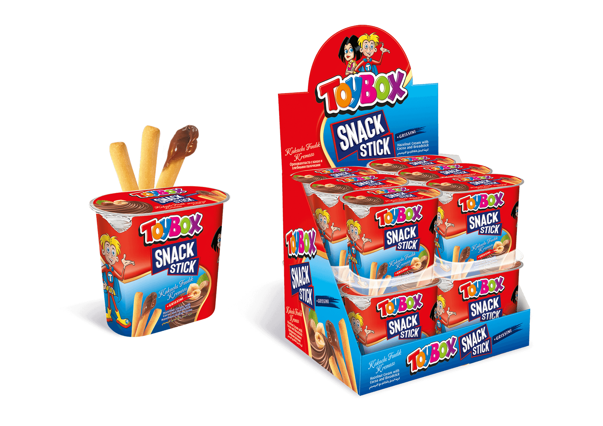 Toybox Snack Stick Kakaolu Fındık Kreması 56 g