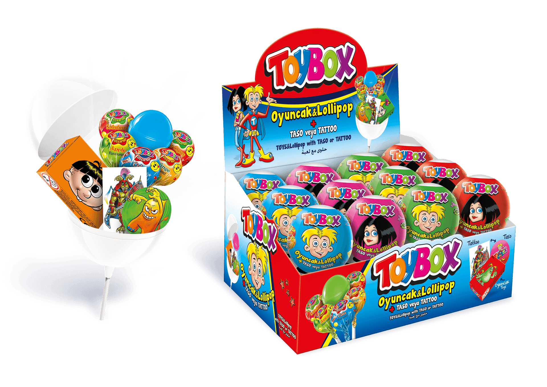 Toybox Oyuncaklı Lollipop 10 g 24'lü
