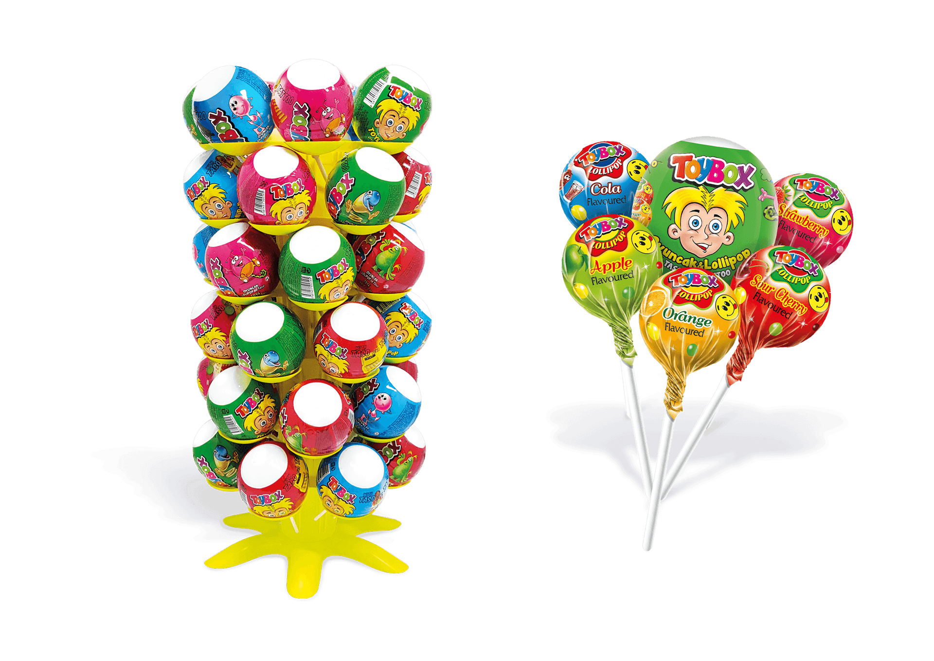 Toybox Oyuncaklı Lollipop 10 g 43'lü Stand