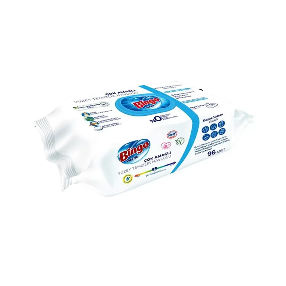 Bingo Yüzey Havlusu Large 96'li Beyaz Sabun