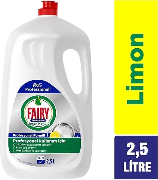 Fairy Sıvı 2500 ml Limon Profesyonel