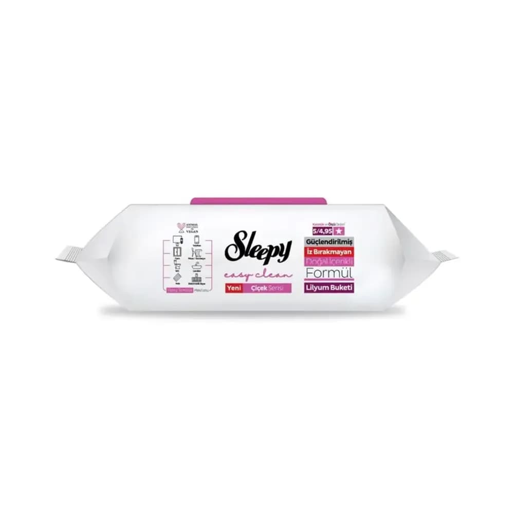 Sleepy Yüzey Islak Havlu 100'li Orkide