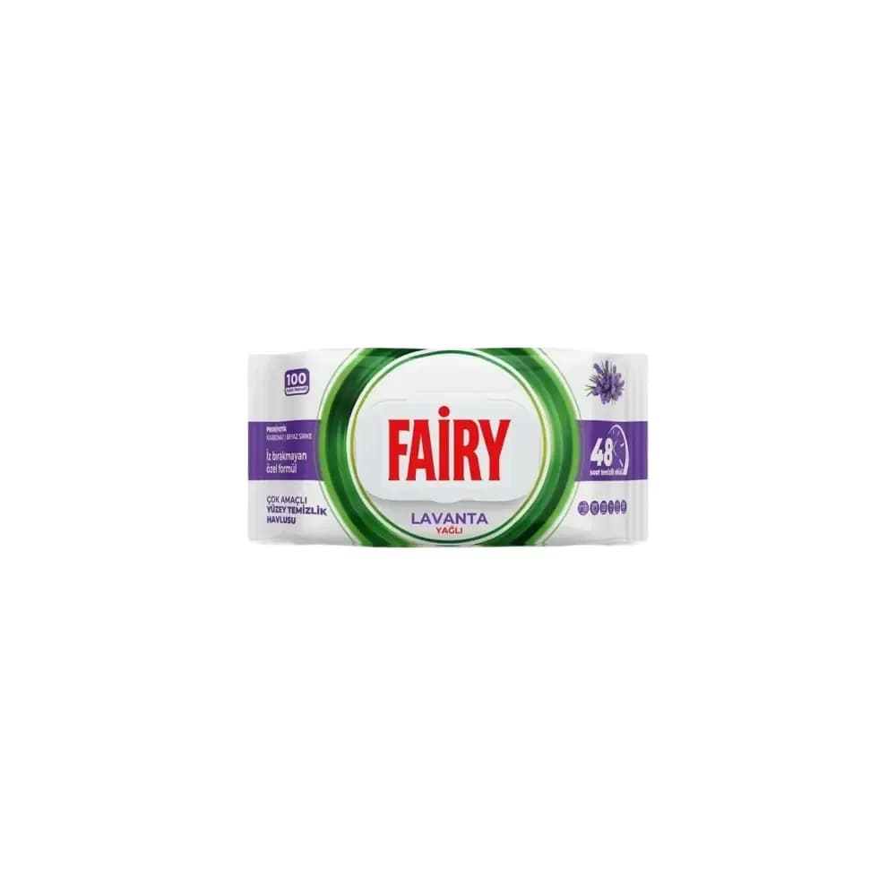 Fairy Yüzey Islak Havlu 100'li Lavanta