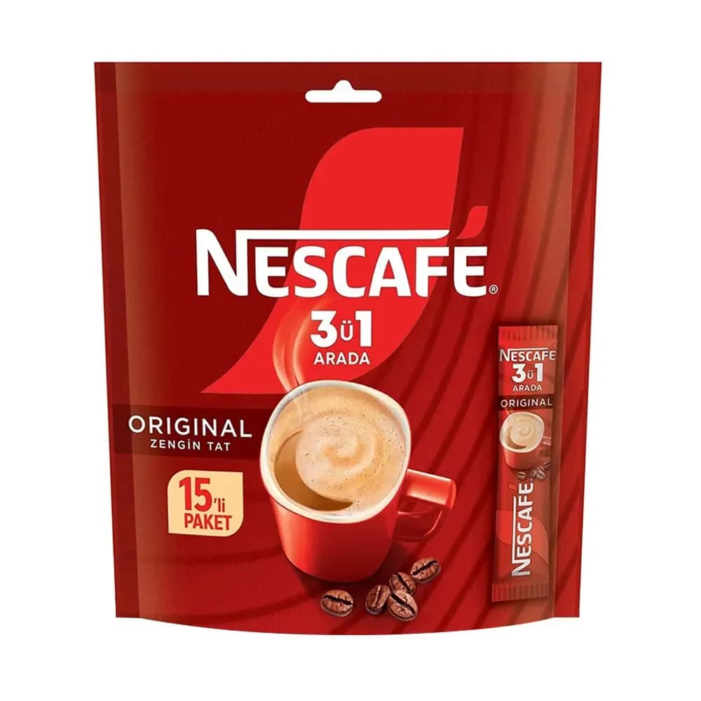 Nescafé 15'li Poşet 3'ü 1 Arada Original