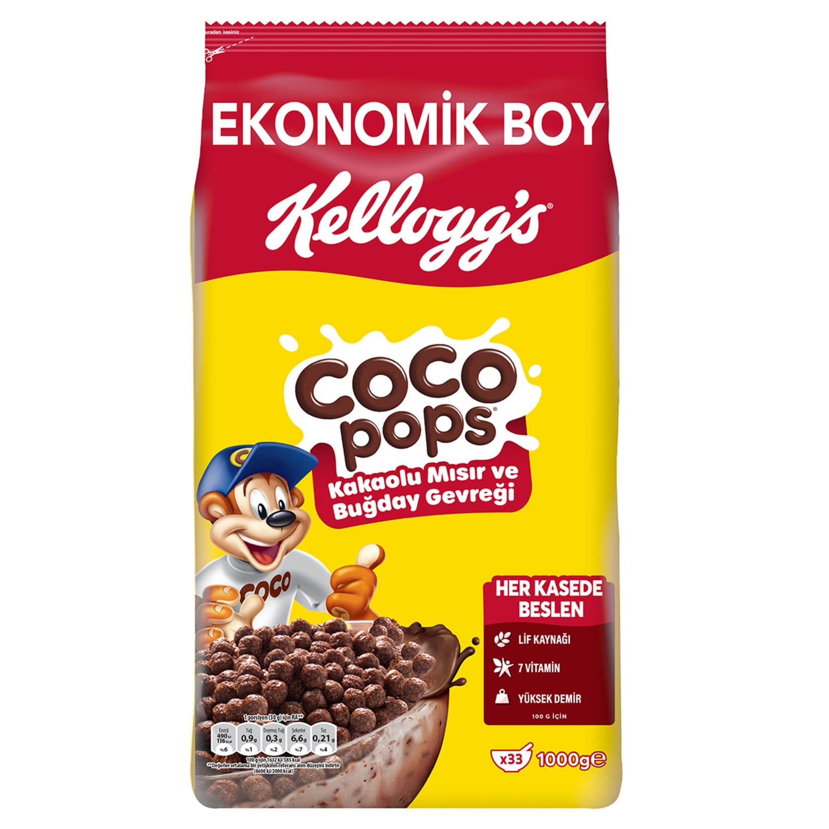 Kellogg's Coco Pops Topları 1000 g