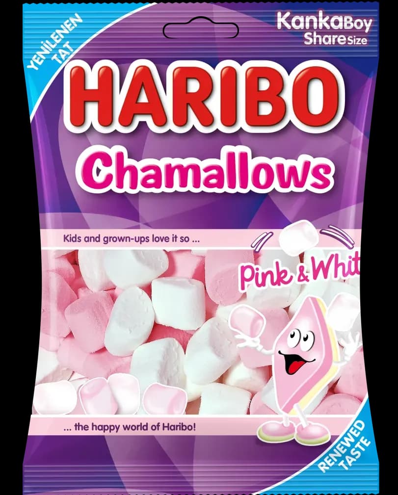Haribo Chamallows Pink White 70 g