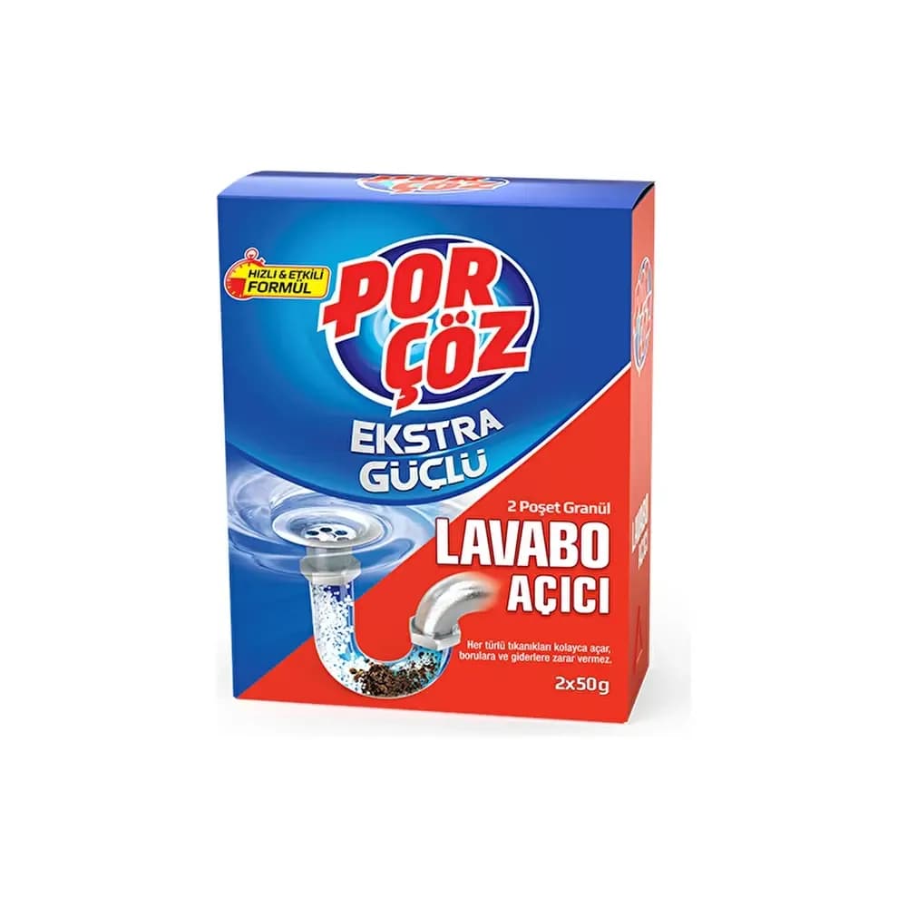 Levent Porçöz Granül Lavabo Açıcı 100 g