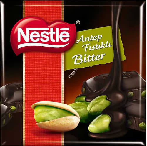 Nestle Bitter Fıstıklı Kare 6'lı 60 g