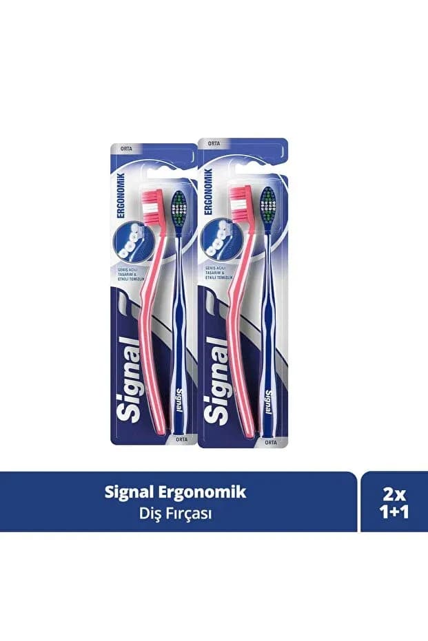 Signal Diş Fırçası Ergonomik 1+1 X12