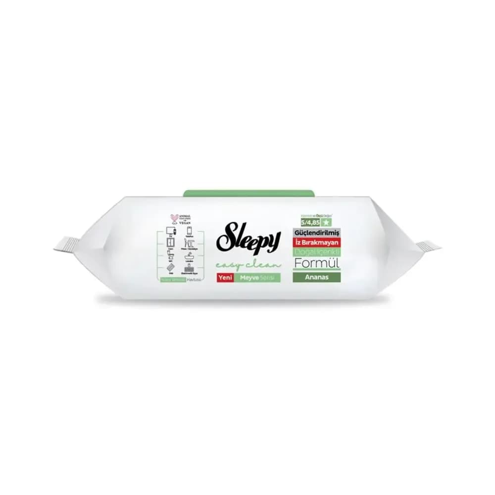 Sleepy Yüzey Islak Havlu 100'li Ananas