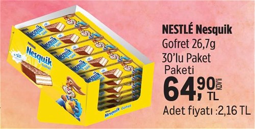 Nesquik 30'lu Gofret 26,7 g
