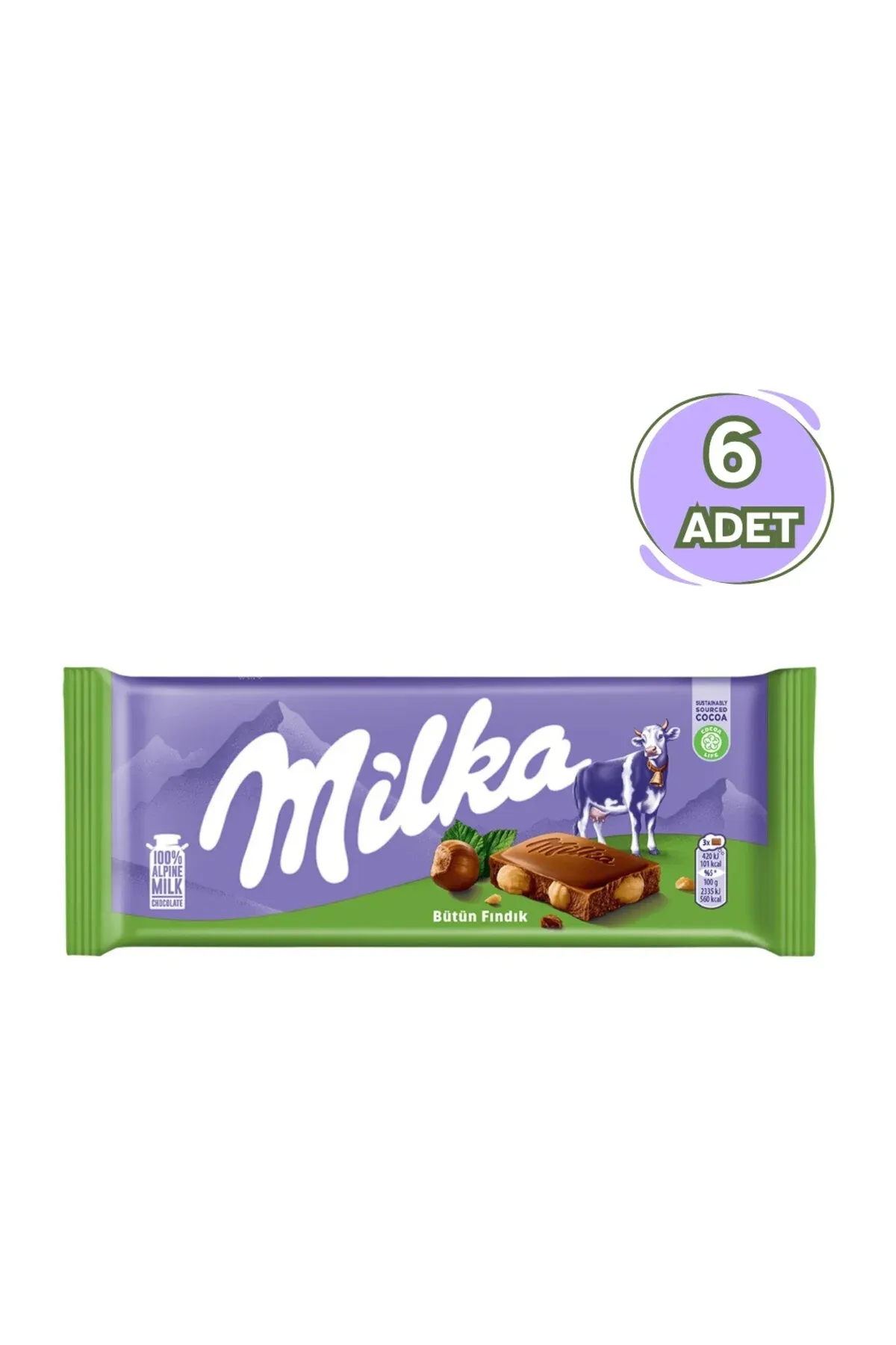 Milka "043093" Tablet Bütün Fındıklı 90 g