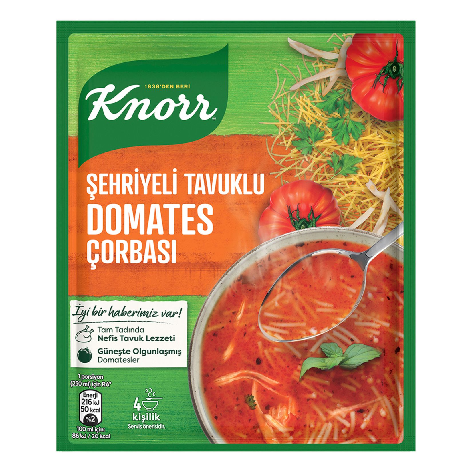 Knor Çorba Şehriyeli Tavuk Domatesli