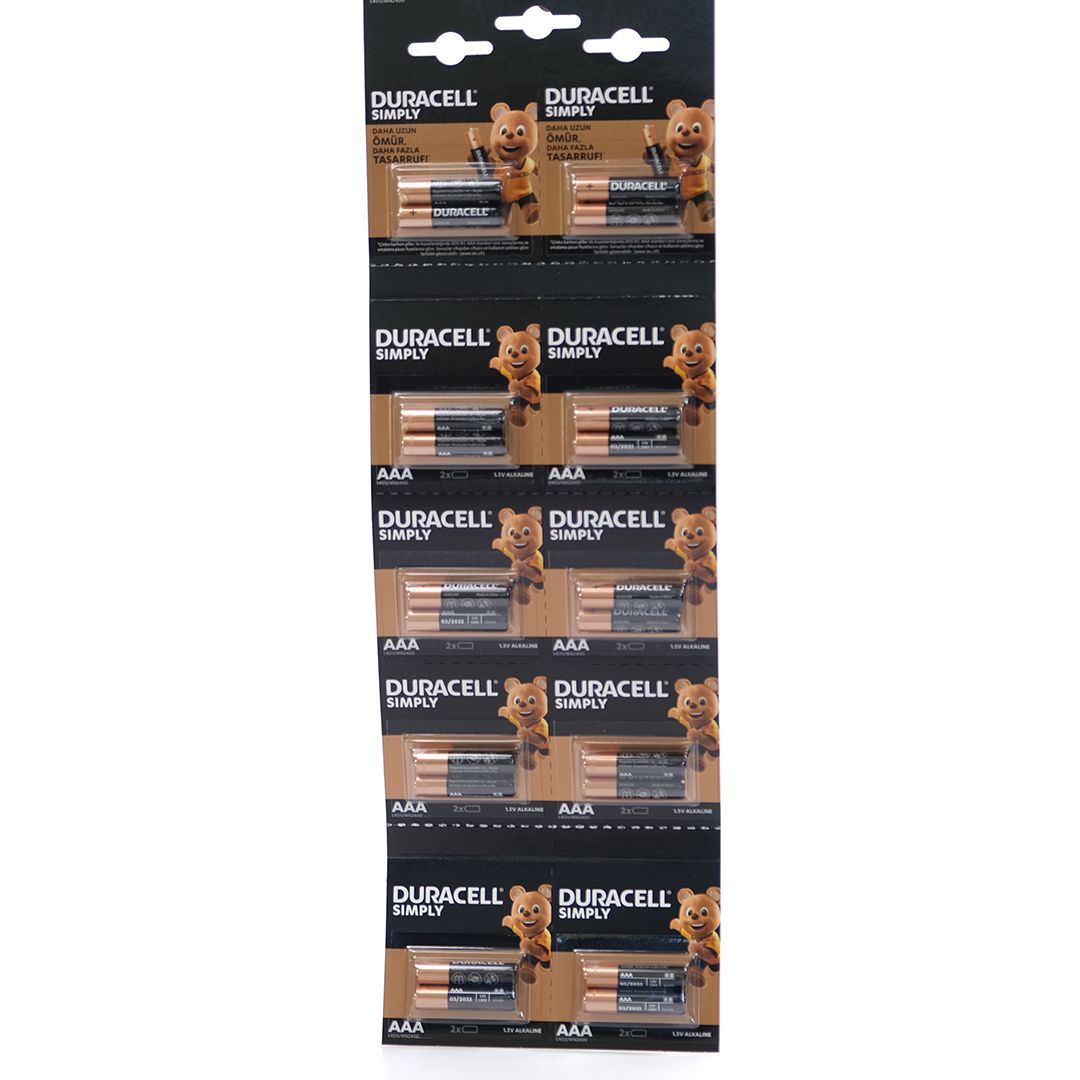 Duracell 240'lı İnce Pil (AAA2)