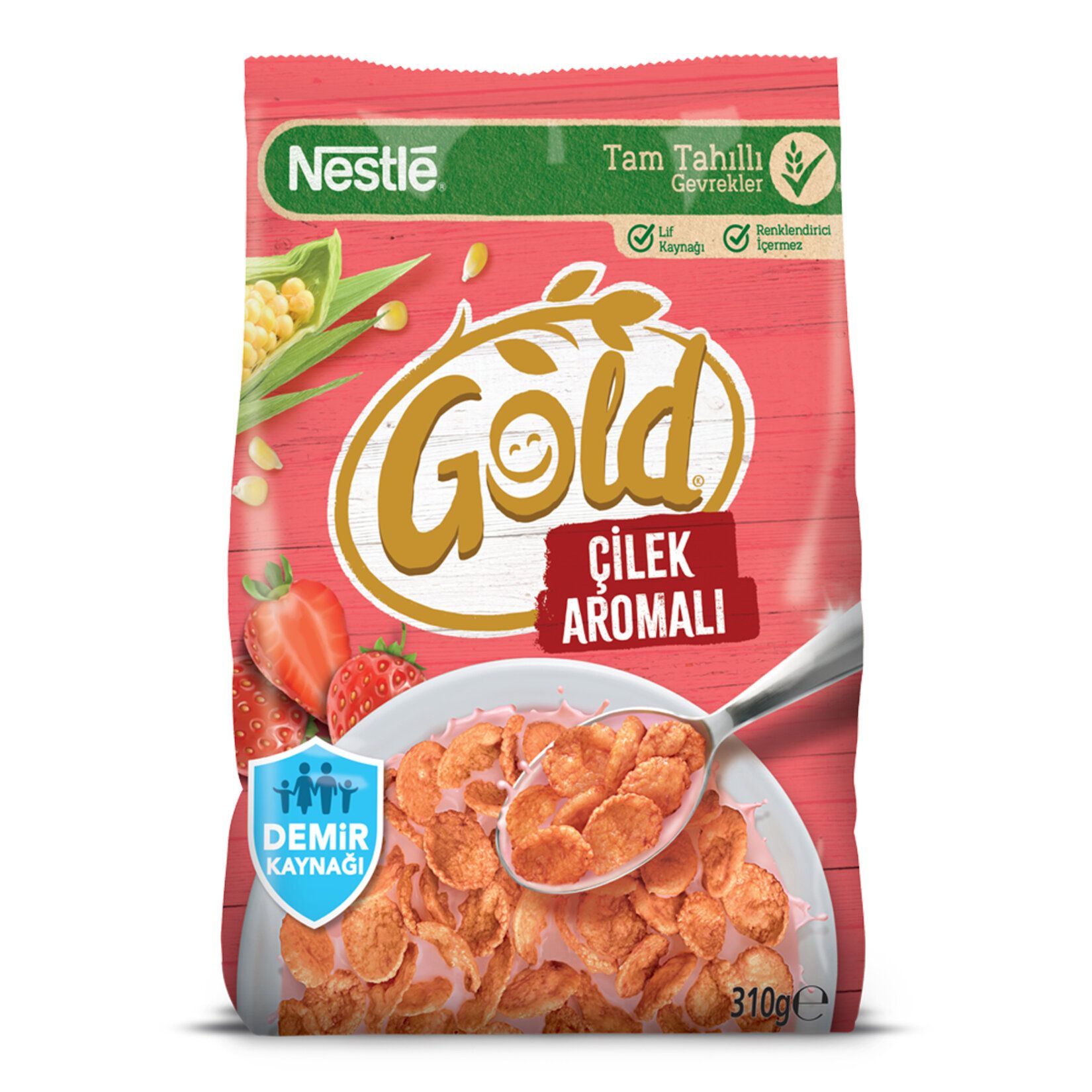 Gold Corn Flakes Çilekli Gev.310gr