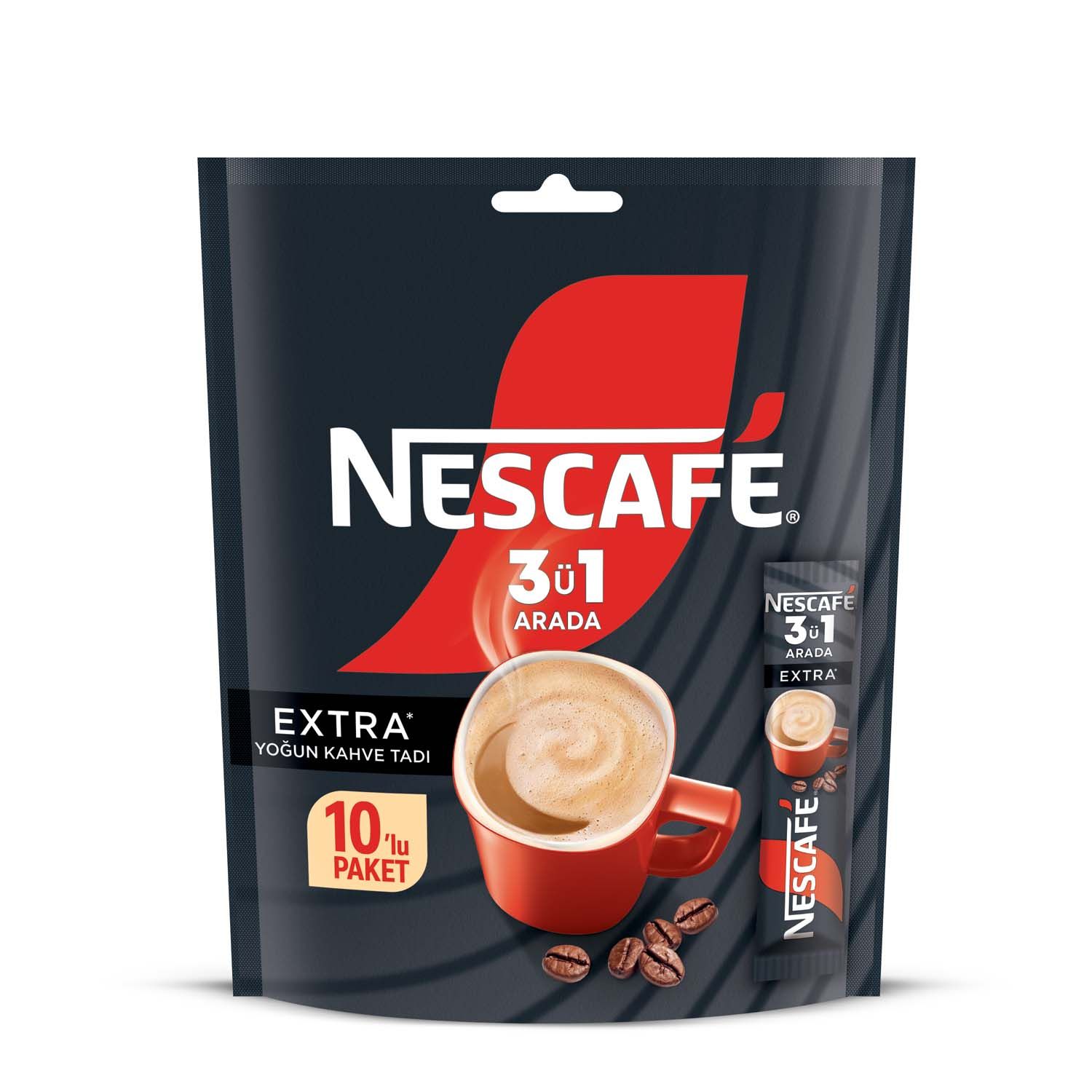 Nescafé 10'lu Poşet 3'ü 1 Arada Extra