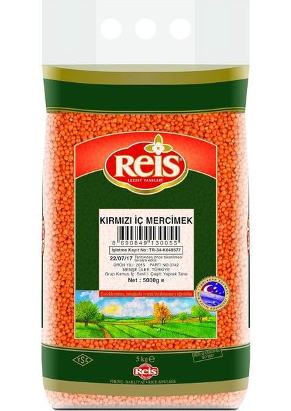 Reis 5 kg Mercimek Kırmızı