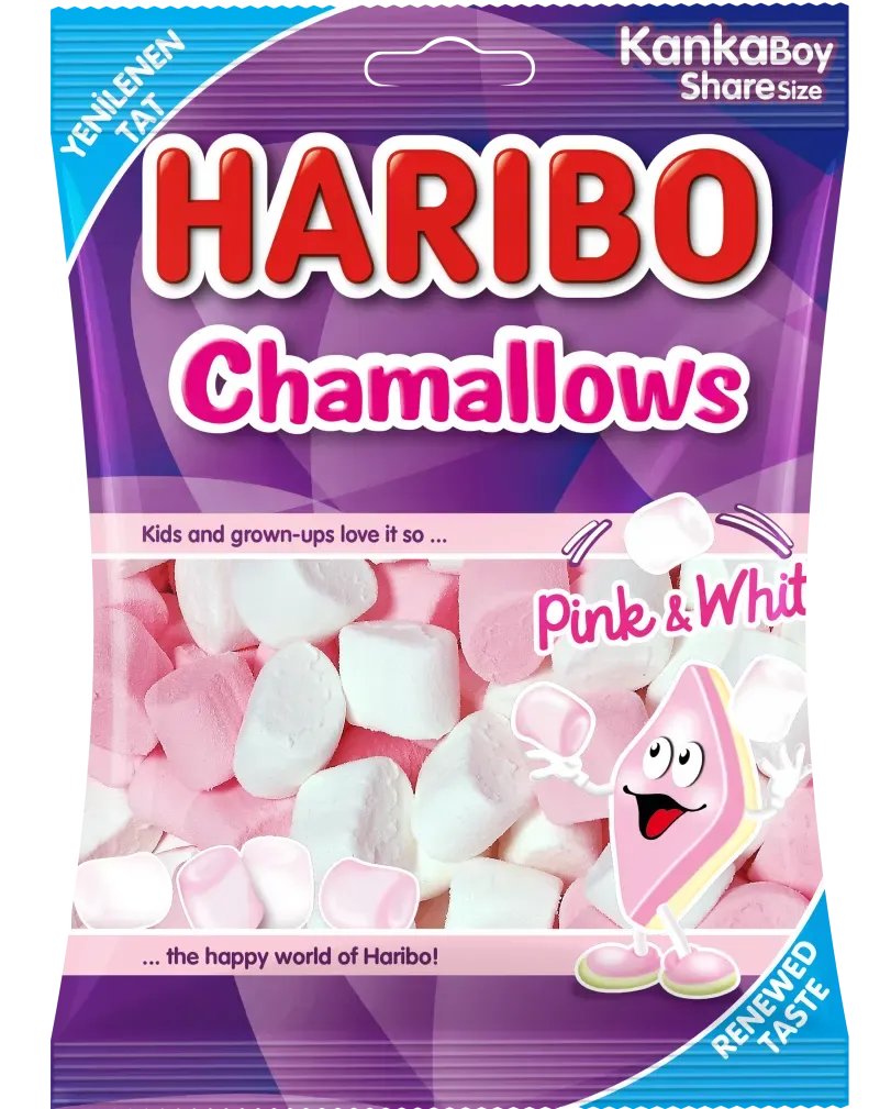 Haribo Chamallows Pink White 70 g
