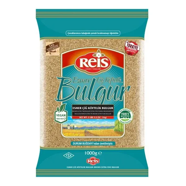 Reis 1 kg Bulgur Esmer Çiğ Köfte (Simit)