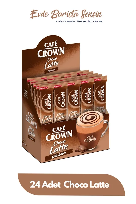 Cafe Crown Latte Çikolatalı 24'lü 17 g